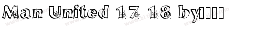 Man United 17 18 by字体转换